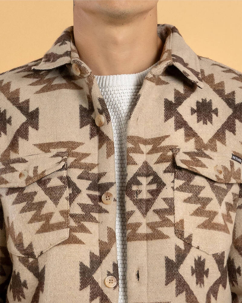 Skylark Mosaic Long Sleeve Shirt for Mens