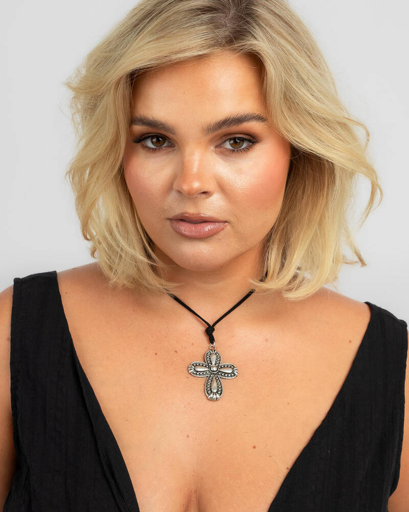 Karyn In LA Ila Cross Necklace for Womens