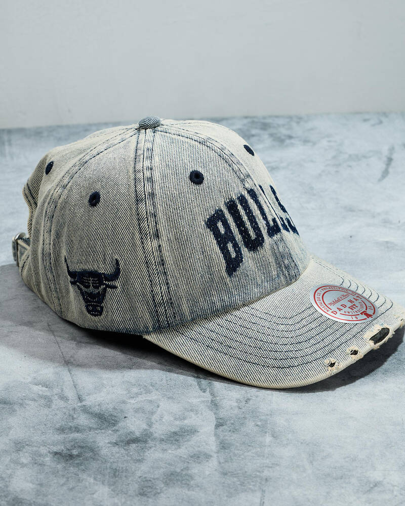 Mitchell & Ness Chicago Bulls Acid Wash Dad Cap for Mens