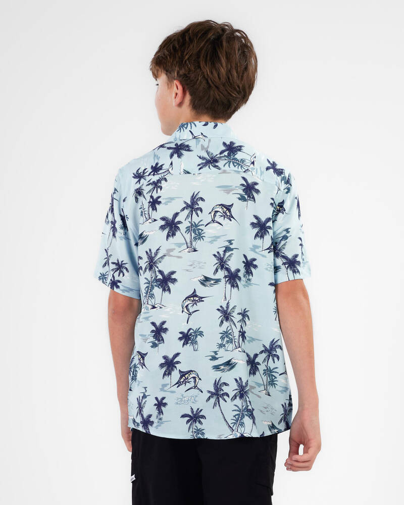 Salty Life Boys' Tidal Wave Short Sleeve Shirt for Mens