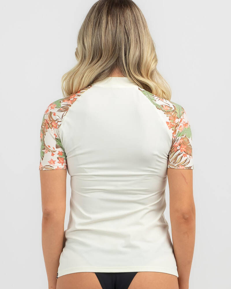 Rip Curl La Quinta Short Sleeve UPF Rash Vest for Womens