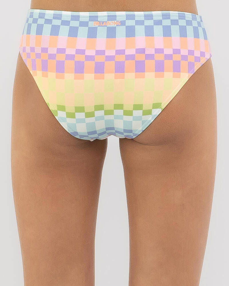 Billabong Girls' Paradise Check Long Sleeve Rash Vest Set for Womens