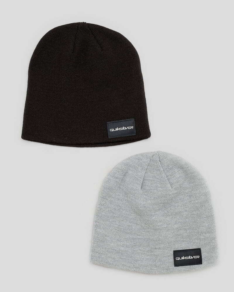 Quiksilver Essential Potential Beanie 2 Pack for Mens