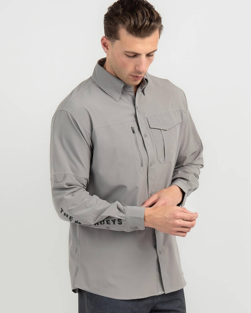 The Mad Hueys Foaming Shark Fishing Shirt for Mens