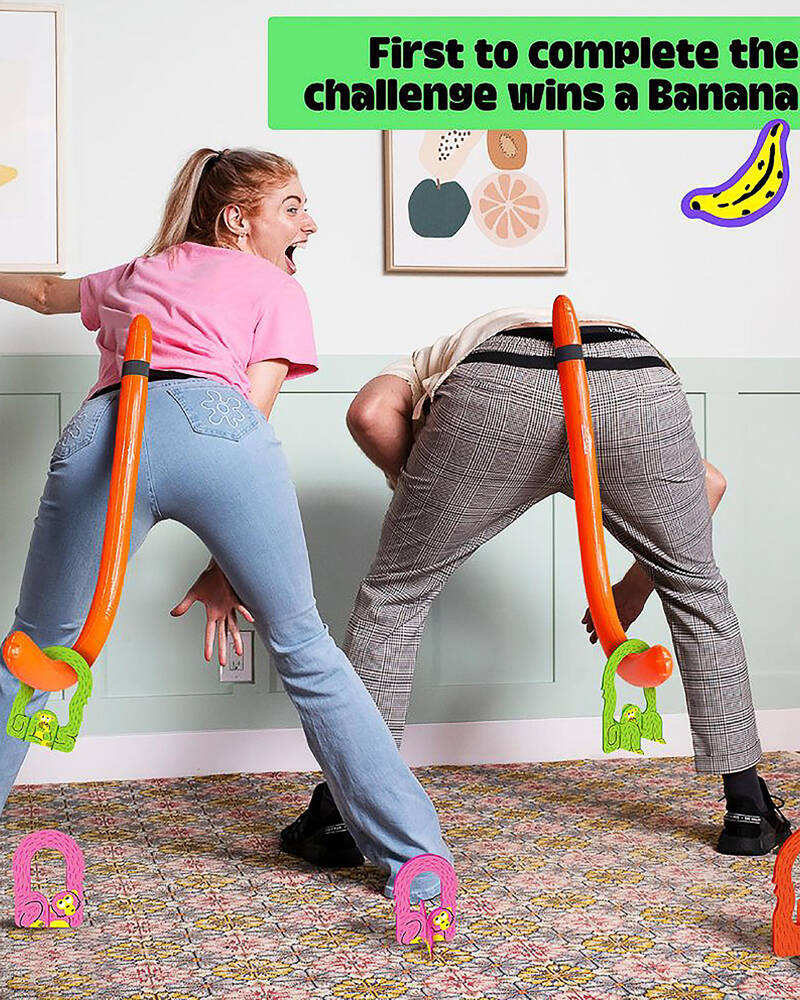 Get It Now It's Bananas! The Monkey Tail Party Game for Unisex