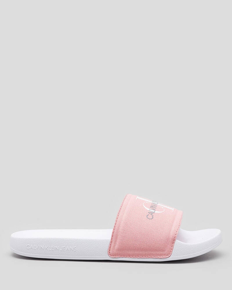 Calvin Klein Textile Slide Sandals for Womens