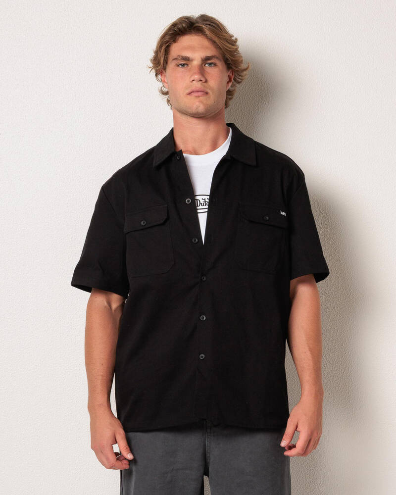 Von Dutch OG Button Up Short Sleeve Shirt for Mens