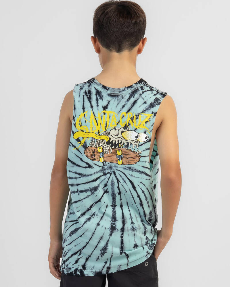 Santa Cruz Boys' Bone Slasher Muscle Tank for Mens