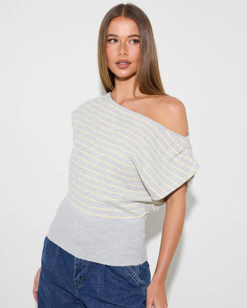Mooloola Elijah Off Shoulder Knit Top for Womens