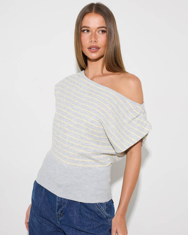 Elijah Off Shoulder Knit Top