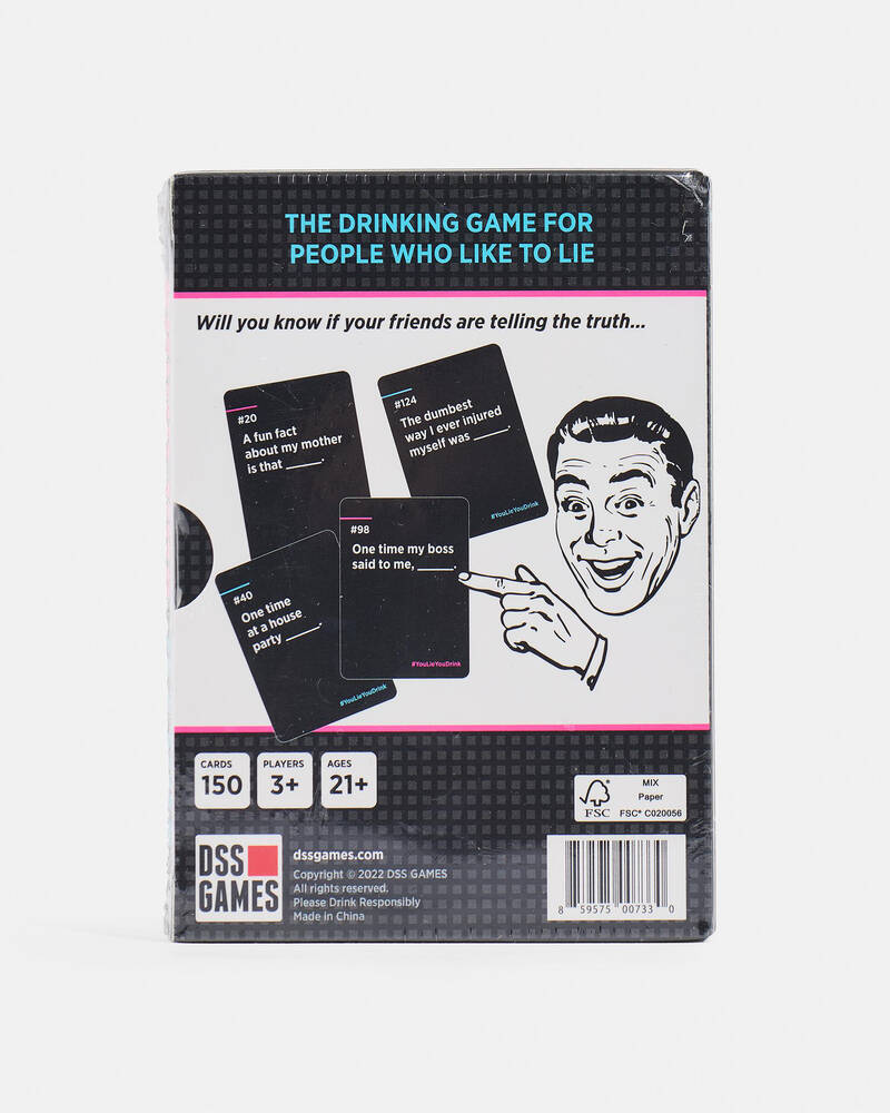 VR Distribution You Lie You Drink Game for Unisex