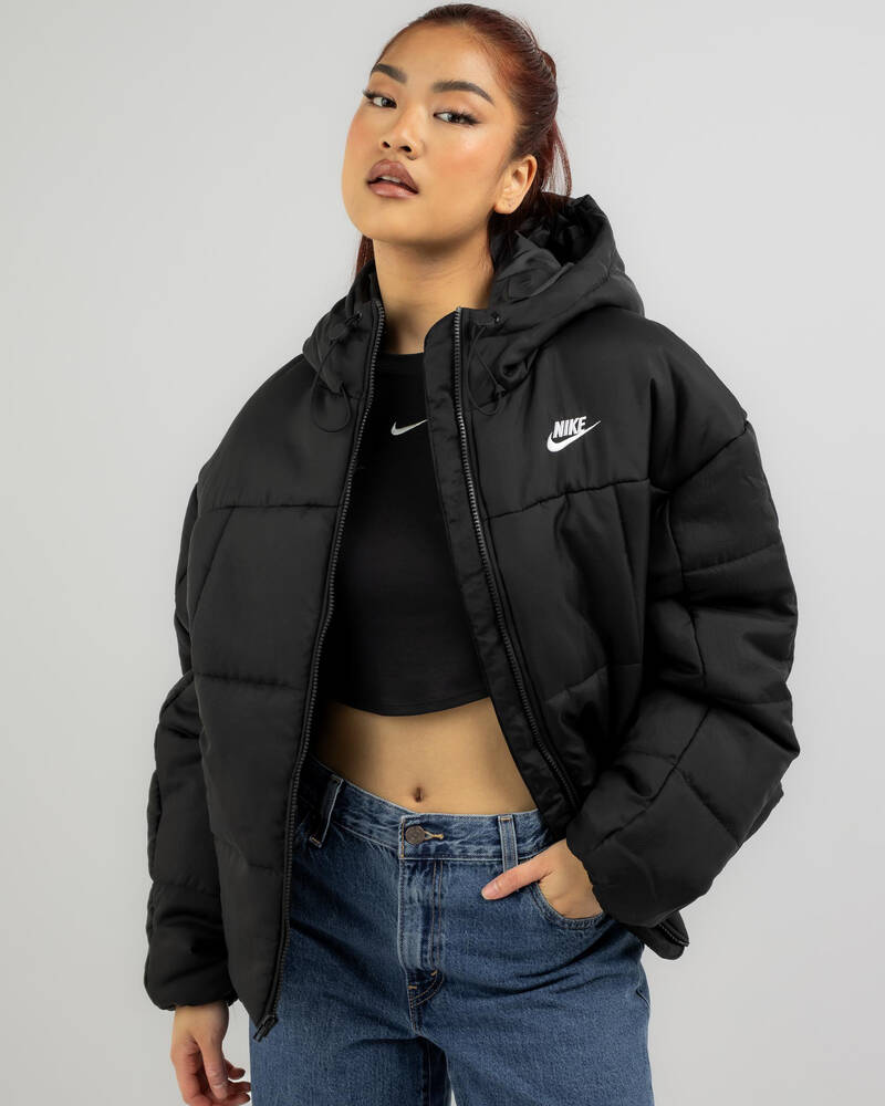 Nike Essential Classic Hooded Puffer Jacket for Womens