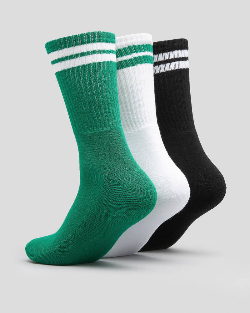 Shop Stussy Graffiti Sport Socks 3 Pack In Multi Fast Shipping & Easy