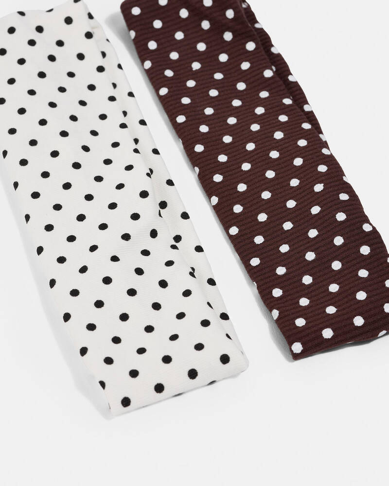 Karyn In LA Polka Dot Stretch Headband Pack for Womens