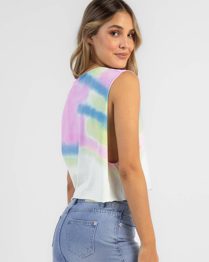 Unit Womens Hypno Cropped Muscle T-Shirt for Womens