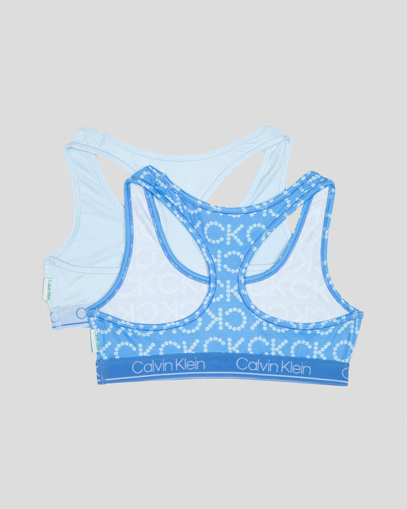 Calvin Klein Girls' Recycled Bralette 2 Pack for Womens