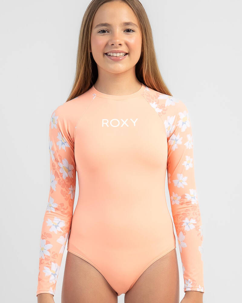 Roxy Girls' Salty Flower Long Sleeve Surfsuit for Womens