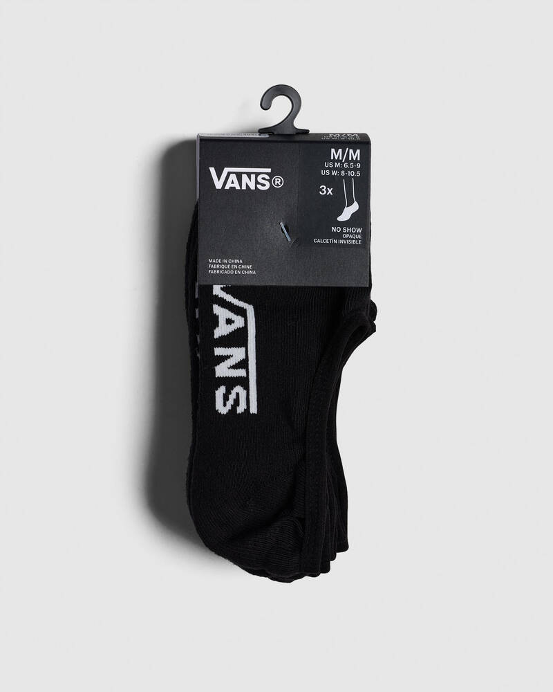 Vans Classic No Show Socks 3 Pack for Mens
