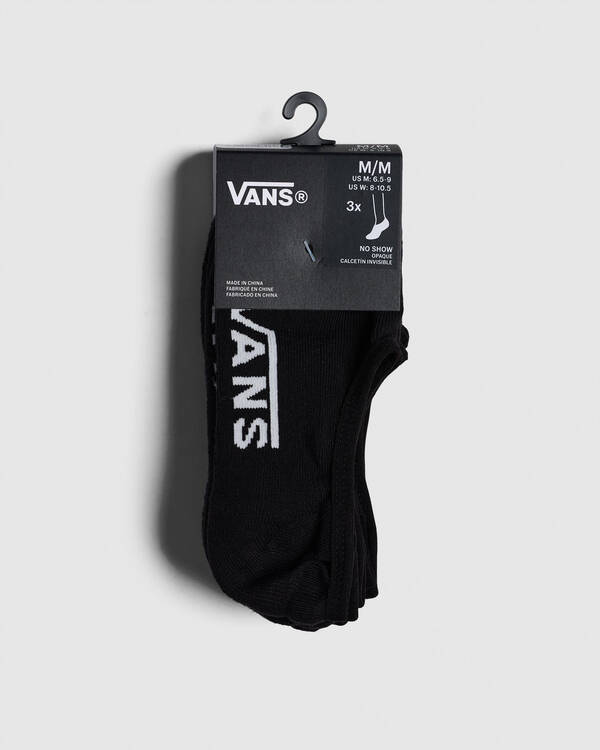 Vans Classic No Show Socks 3 Pack for Mens