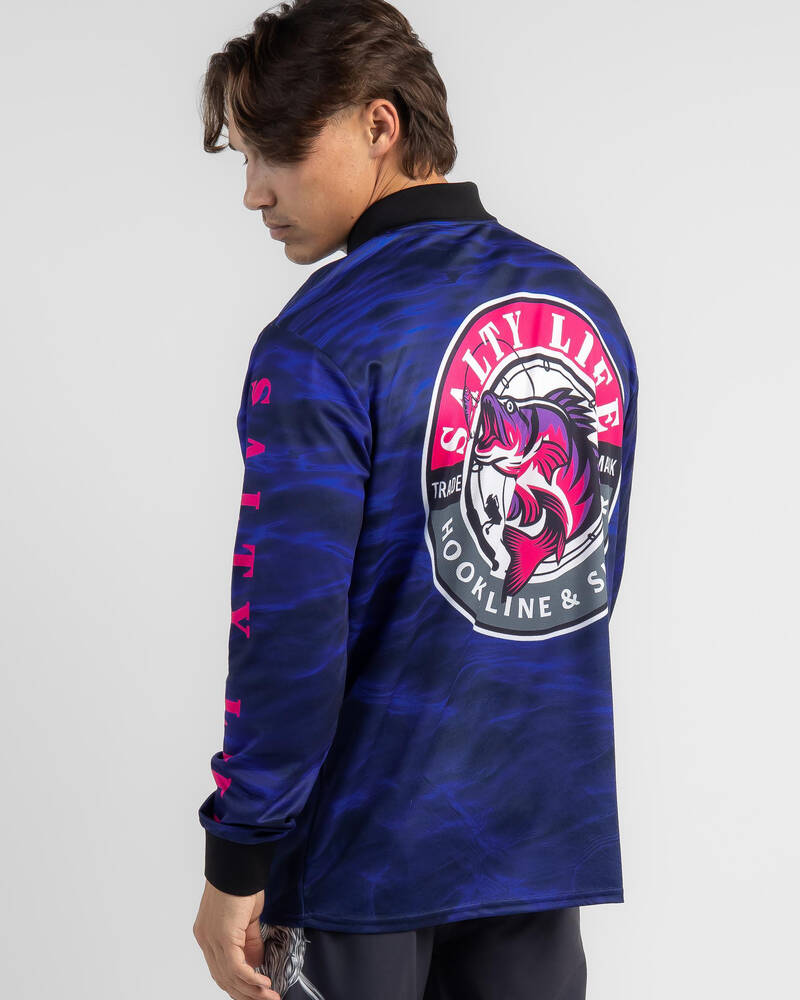 Salty Life Hooked Fishing Shirt for Mens