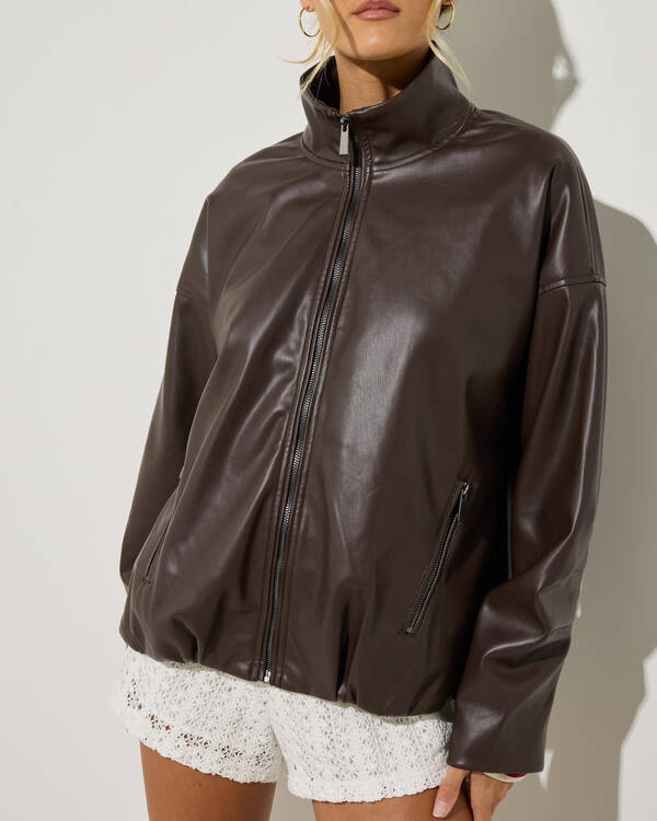 Ava And Ever Halo Faux Leather Jacket for Womens