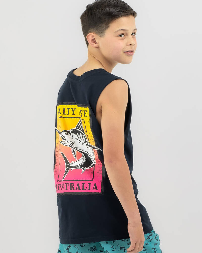 Salty Life Boys' Elusive Muscle Tank for Mens