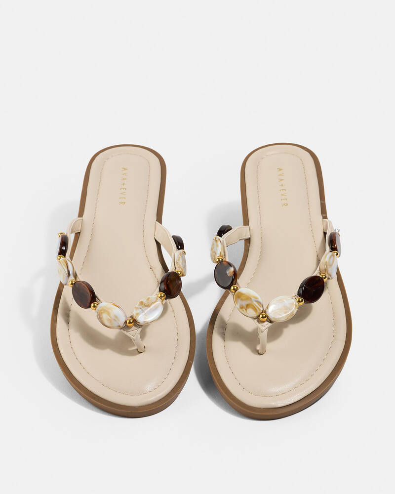 Ava And Ever Onyx Thong Sandals for Womens