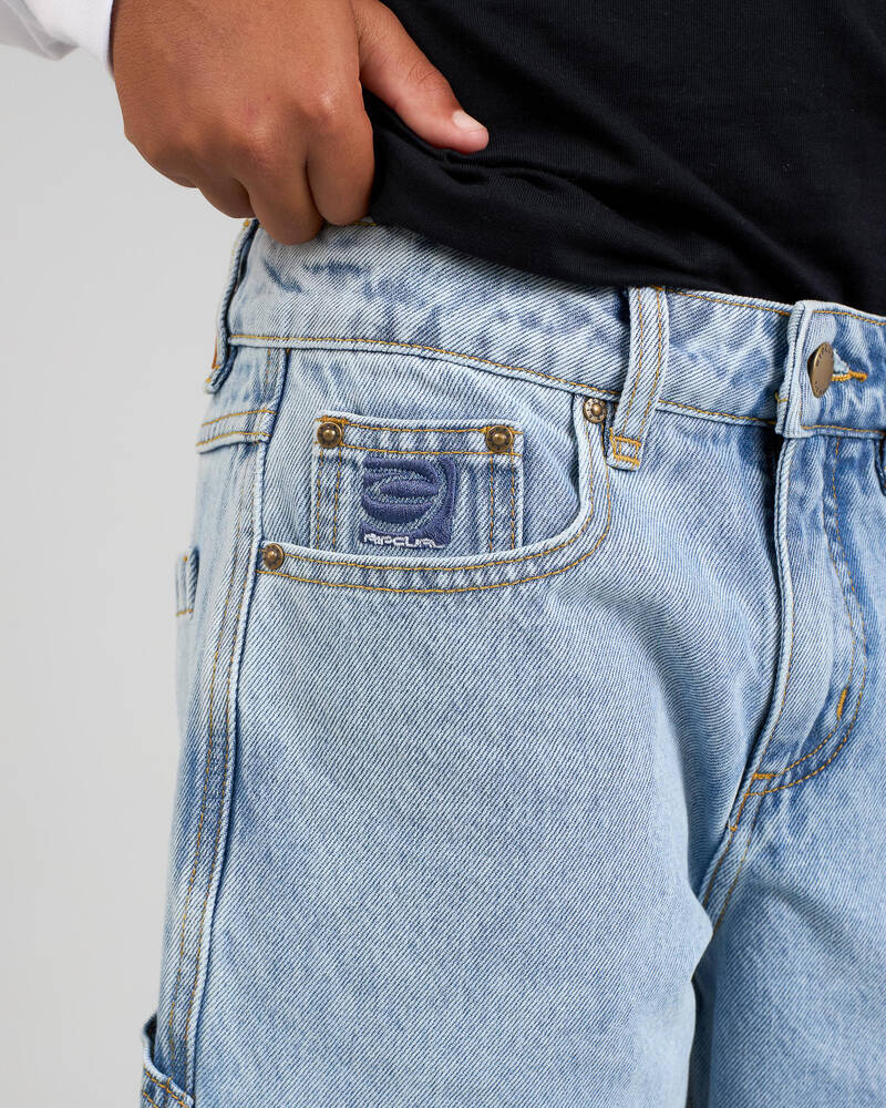 Rip Curl Boys' Hyped Up Denim Walk Shorts for Mens