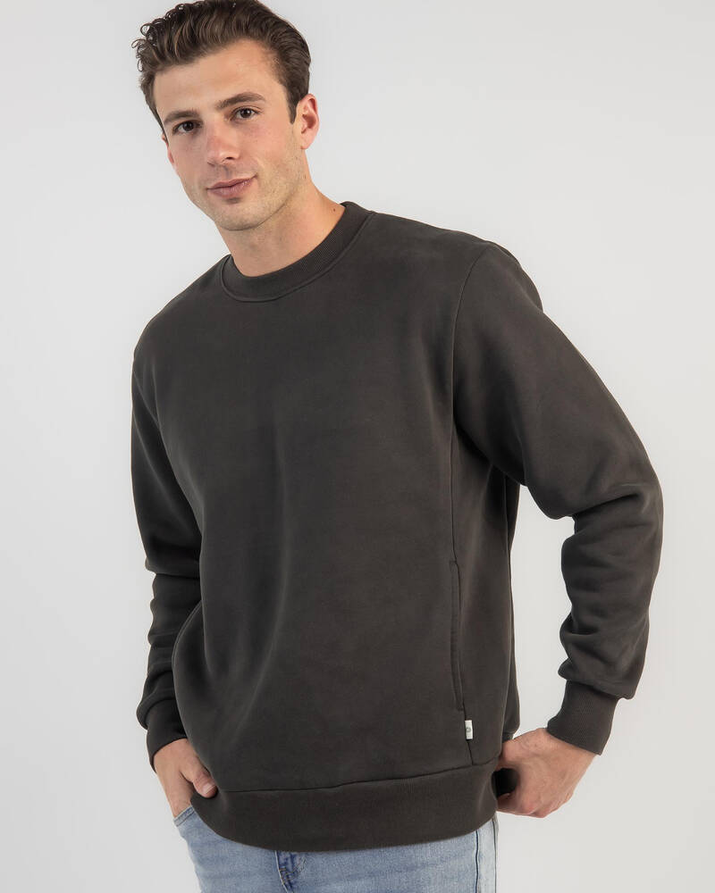 Rhythm Classic Fleece Crew Neck Sweatshirt for Mens