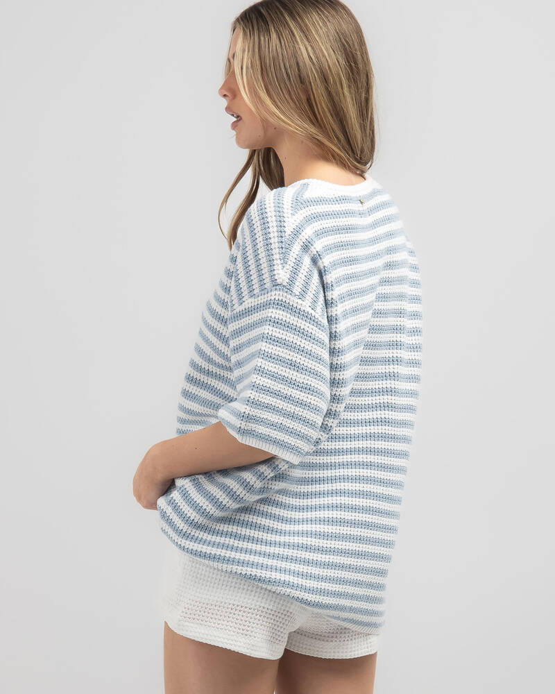 Rhythm Corsica Knit Oversized T-Shirt for Womens