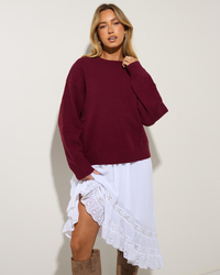 Mooloola Horizon Crew Knit Jumper for Womens image number null