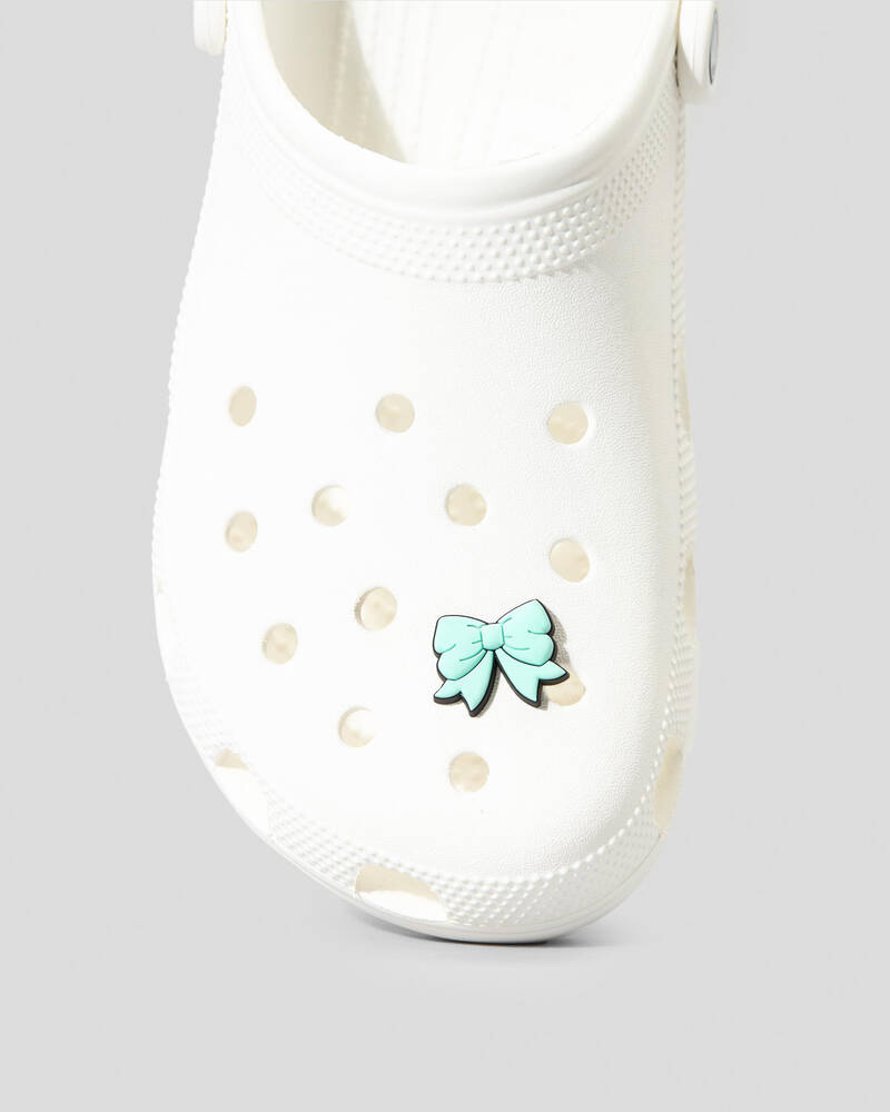 Crocs Blue Bow Jibbitz for Unisex