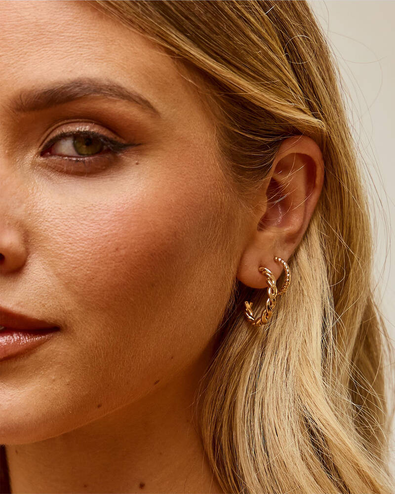 Karyn In LA Vanya Hoop Earring Pack for Womens