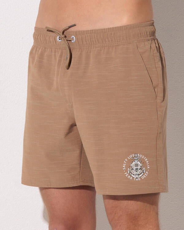 Salty Life Fairlead Elastic Waist Shorts for Mens