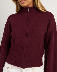 Ava And Ever Jimmi Zip Knit Jumper for Womens image number null