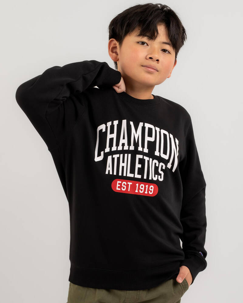 Champion Boys' Sporty Crew Sweatshirt for Mens