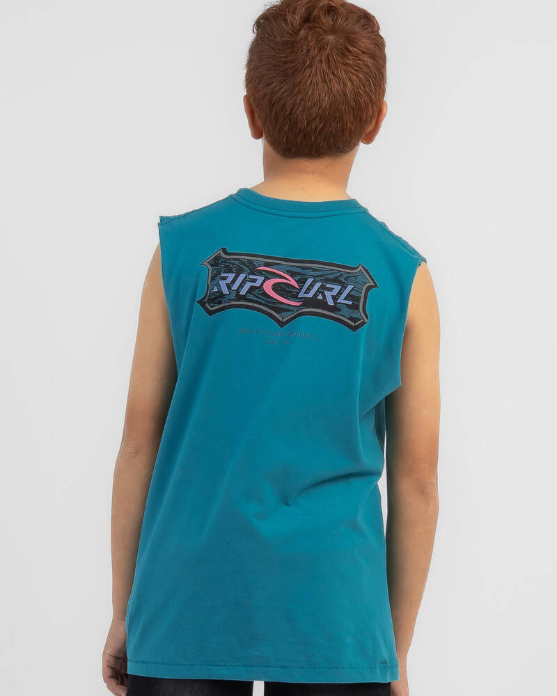 Rip Curl Boys' Fader Shield Muscle Tank for Mens