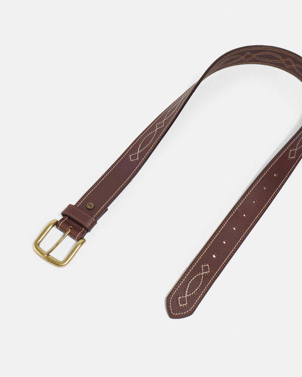 Ringers Western Crossover Leather Belt for Mens