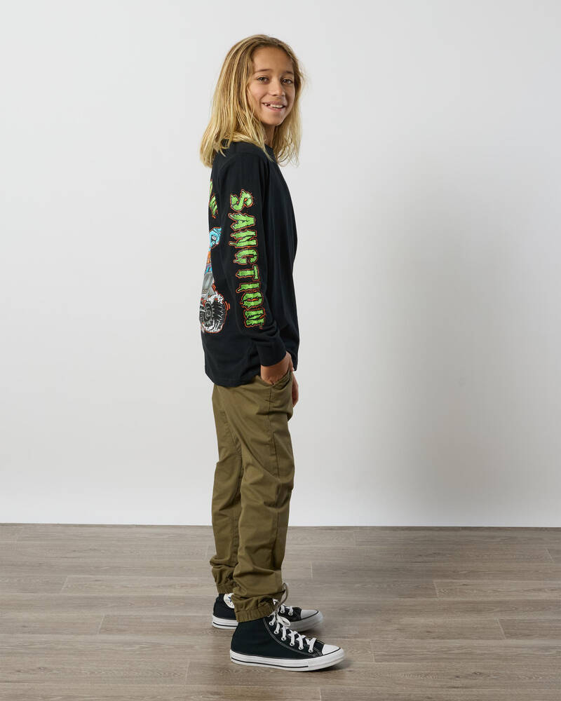 Sanction Boys' Chop Chop Long Sleeve T-Shirt for Mens