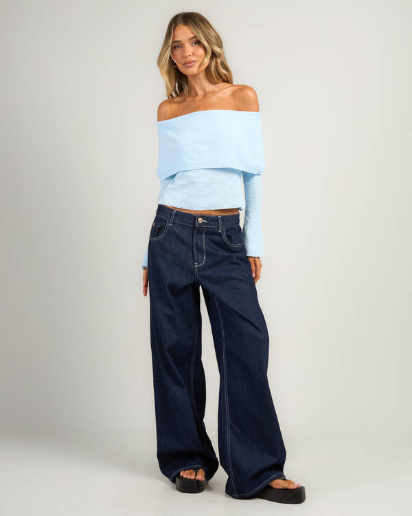 Ava And Ever Dixie Off Shoulder Knit Top for Womens