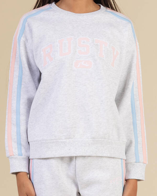Rusty Girls' Team Varsity Crew Fleece for Womens