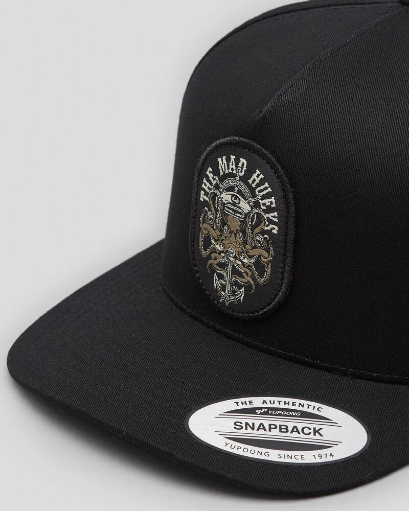 The Mad Hueys Tentacle Tins Twill Snapback Cap for Mens