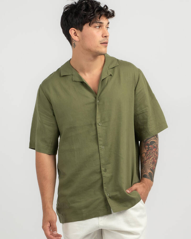 Afends Daily Hemp Short Sleeve Shirt for Mens