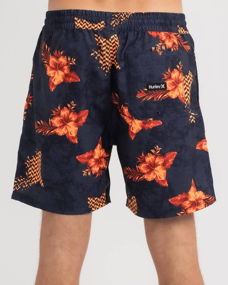 Hurley Popoyo Volley 17" Elastic Waist Board Shorts for Mens