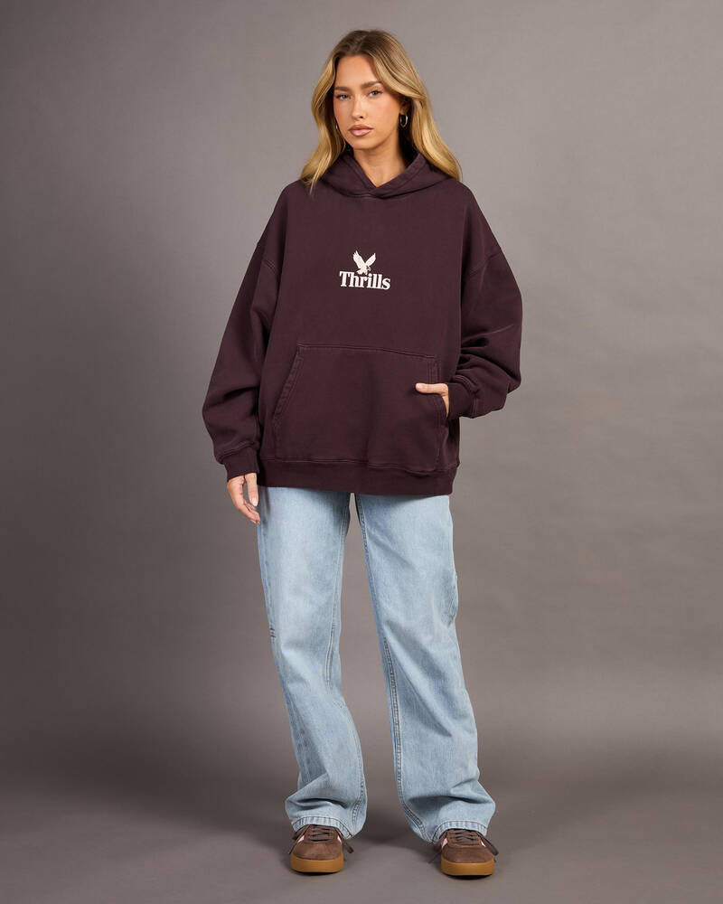 Thrills Strength And Glory Cocoon Hoodie for Womens