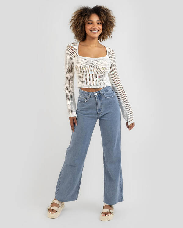 Mooloola Coachella Crochet Top for Womens