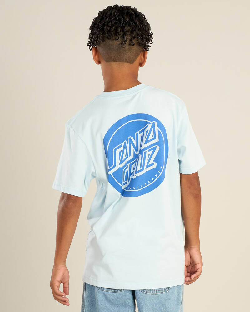 Santa Cruz Boys' Reverse Dot Mono T-Shirt for Mens