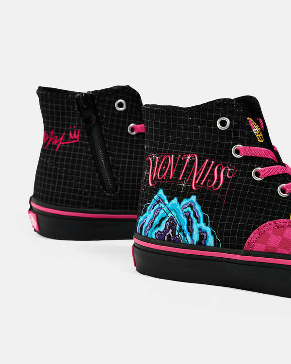 Vans Girls' KPop Demon Hunters Authentic Hi 2.0 Zip Shoes for Womens