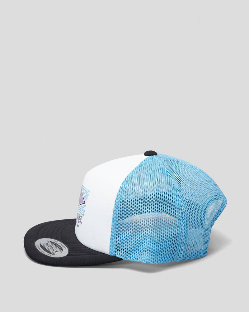 Shop Rip Curl Boys' Pure Surf Trucker Cap In Light Blue - Fast Shipping ...