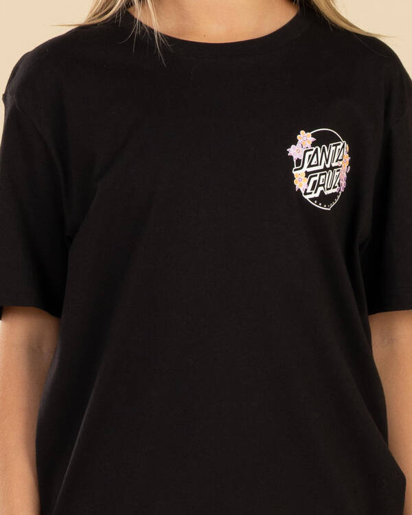 Santa Cruz Girls' OS Blooming Stack Dot Chest T-Shirt for Womens